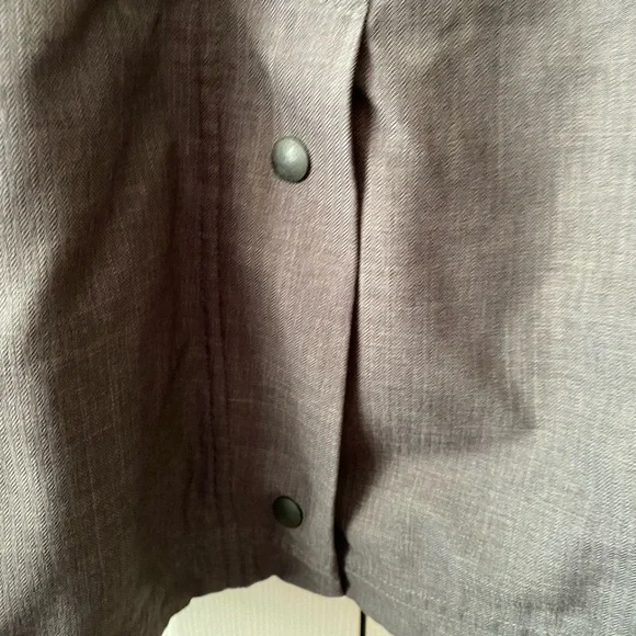 iridēon Gray Heather Herringbone Wind Breaker Utility Equestrian Jacket SZ M - Picture 7 of 11